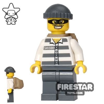 LEGO City Mini Figure - Prisoner with Backpack 