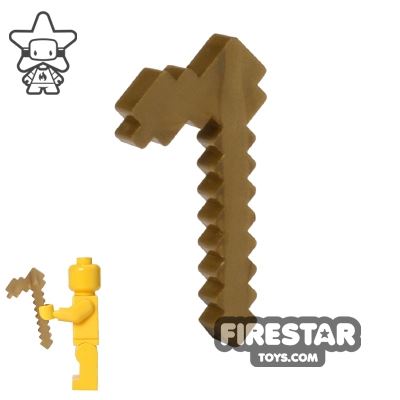 BrickTactical - Minecraft Hoe - Metallic Gold