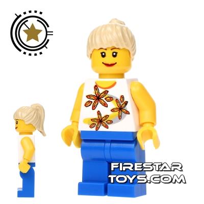 LEGO City Mini Figure - Girl With Flower Outfit 