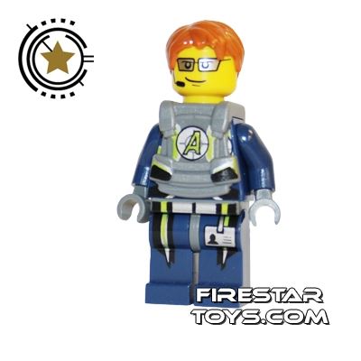 LEGO Agent Mini Figure -  Agent Fuse Body Armor 