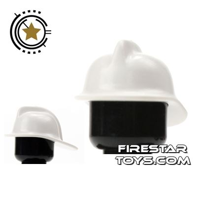 LEGO Minifigure Headgear Firefighter Helmet WHITE