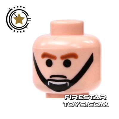 LEGO Mini Figure Heads - Chin Strap and Frown