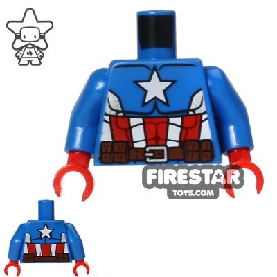 LEGO Mini Figure Torso - Captain America