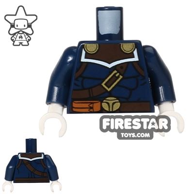 LEGO Mini Figure Torso - Taskmaster DARK BLUE