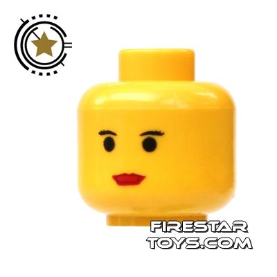 LEGO Mini Figure Heads - Small Features YELLOW