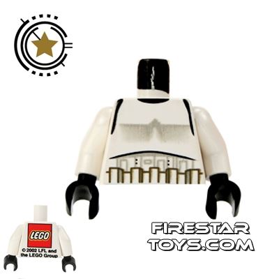 LEGO Mini Figure Torso - Rare Star Wars Trooper - LEGO Logo WHITE