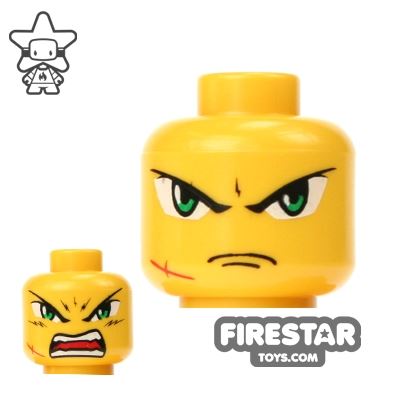 LEGO Mini Figure Heads - Exo Force Takeshi