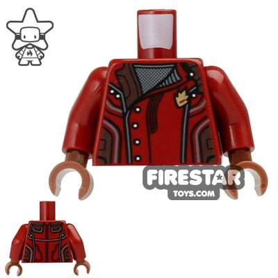 LEGO Mini Figure Torso - Star-Lord DARK RED