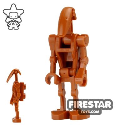 LEGO Star Wars Mini Figure - Battle Droid with Back Plate - Dark Orange 