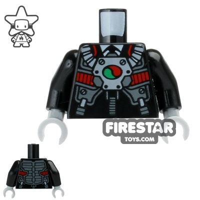 LEGO Mini Figure Torso - Robo Pilot Suit BLACK