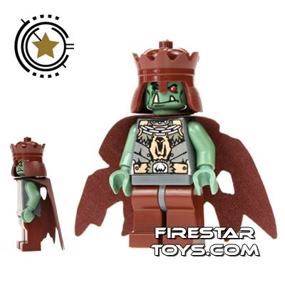 LEGO Castle Fantasy Era Troll King Reddish Brown Crown 