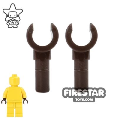 LEGO Mini Figure Hands - Pair - Dark Brown DARK BROWN