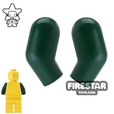 LEGO Mini Figure Arms - Pair - Dark Green