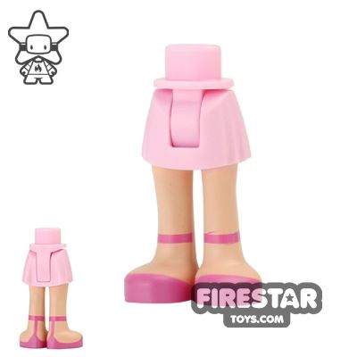 LEGO Friends Mini Figure Legs - Pink Skirt and Shoes