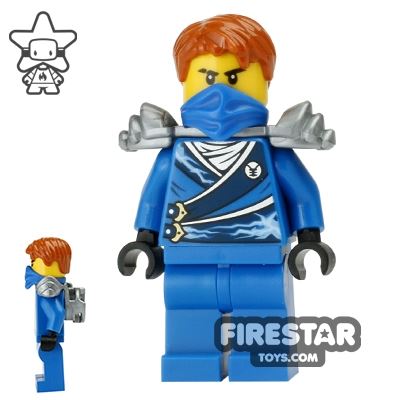 LEGO Ninjago Mini Figure - Jay - Flat Silver Armour 