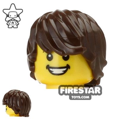 LEGO Hair - Choppy - Dark Brown