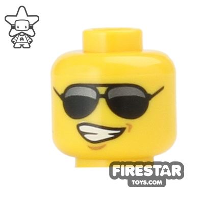 LEGO Mini Figure Heads - Sunglasses and Grin