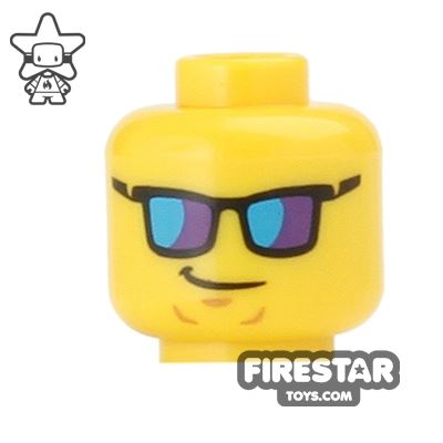 LEGO Mini Figure Heads - Mirror Sunglasses
