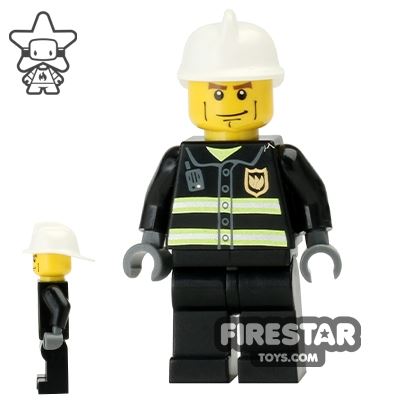 LEGO City Mini Figure – Fireman With Heavy Eyebrows