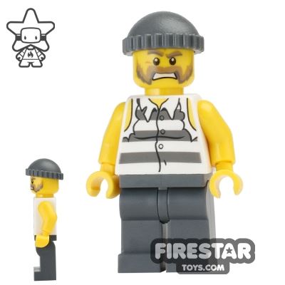 LEGO City Mini Figure - Prisoner with Cap 