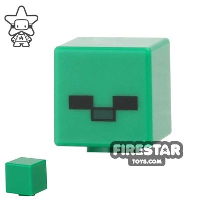 LEGO Mini Figure Heads - Minecraft Zombie GREEN