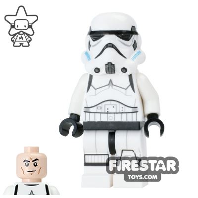 LEGO Star Wars Mini Figure - Stormtrooper - Printed legs and Closed Mouth