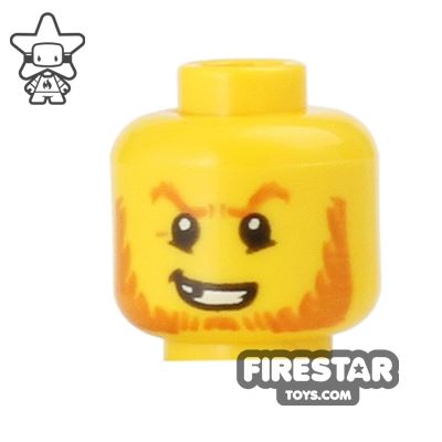 LEGO Mini Figure Heads - Missing Tooth YELLOW