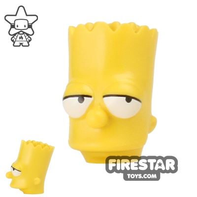 LEGO Mini Figure Heads - The Simpsons - Bart Simpson YELLOW