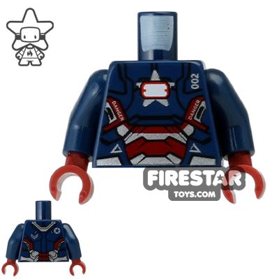 LEGO Mini Figure Torso - Iron Patriot