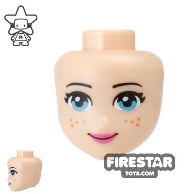 LEGO Friends Mini Figure Heads - Blue Eyes and Freckles