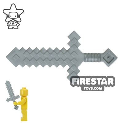 LEGO Minecraft Sword FLAT SILVER