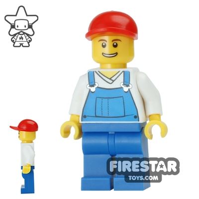 LEGO City Mini Figure - Overalls And Red Cap