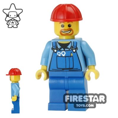 LEGO City Minifigure TORSO Blue Construction Worker with Pen in Pocket T64 