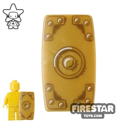 BrickForge Military Shield - Gold Stud 