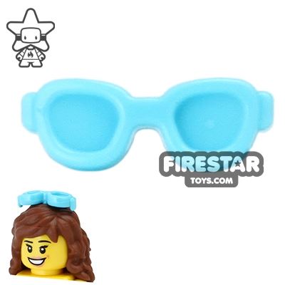 LEGO Hair Accessory - Sunglasses - Medium Azure 