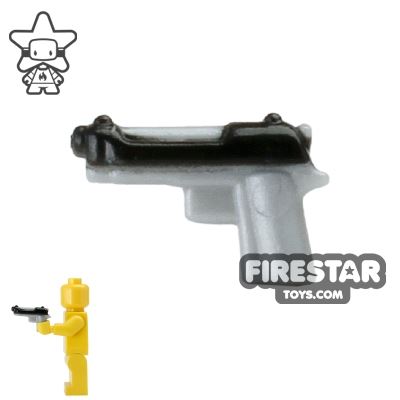 BrickForge - Tactical Sidearm - Silver with Black Slide PEARL LIGHT GRAY