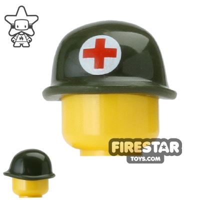 BrickForge M1 Helmet Medic Print ARMY GREEN