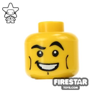 LEGO Mini Figure Heads - Big Smile YELLOW