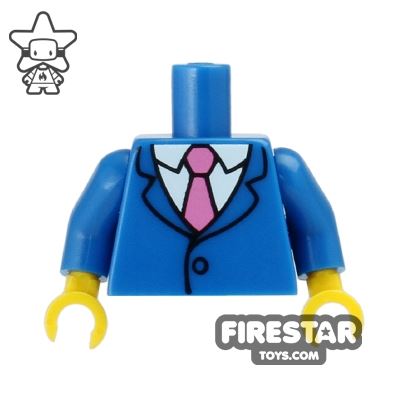 LEGO Mini Figure Torso - The Simpsons - Homer in Suit and Tie BLUE