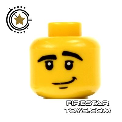 LEGO Mini Figure Heads - Cool Dude YELLOW