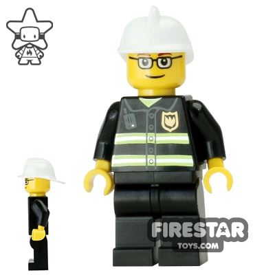 LEGO City Mini Figure ï¿½ Fireman With Glasses 