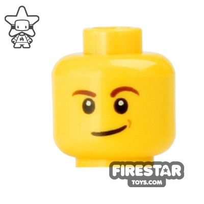LEGO Mini Figure Heads - Lopsided Smile