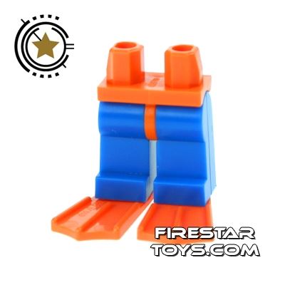 LEGO Mini Figure Legs - Diver Legs with Flippers BLUE