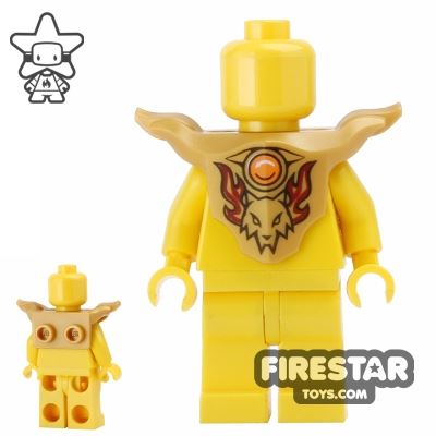 LEGO - Armour Breastplate - Pearl Gold with Worriz Print PEARL GOLD