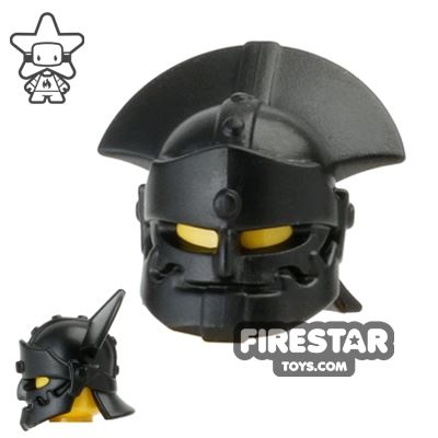 BrickWarriors Minifigure Headgear Orc Helmet BLACK