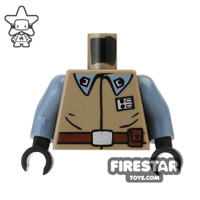 LEGO Mini Figure Torso - Star Wars - Rebel Officer DARK TAN