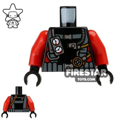 LEGO Mini Figure Torso - Scuba Diving Suit