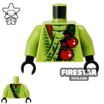 LEGO Mini Figure Torso - Ninjago - Lasha LIME