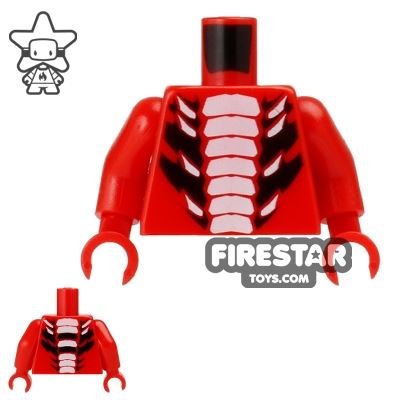 LEGO Mini Figure Torso - Ninjago - Fangtom RED