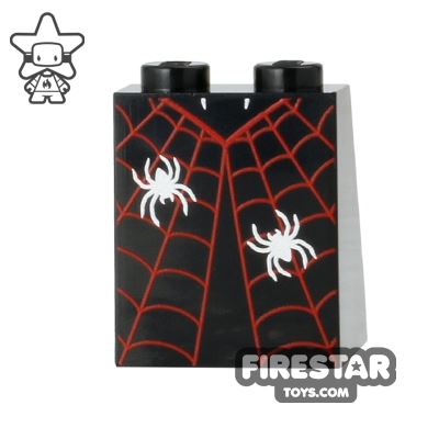 LEGO Mini Figure Legs - Skirt with Cobwebs and Spider BLACK